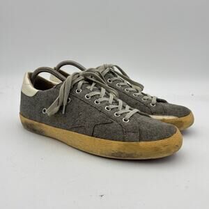 Golden Goose Wool Star Low Distressed Sneakers Shoes Men's Size 42 US 9